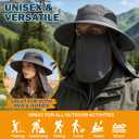 EINSKEY Wide Brim Sun Hat, UPF 50+ UV Protection Waterproof Packable Bucket Hat for Men & Women, Fishing Hiking Beach Garden
