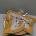 24" Wooden Geometric Ceiling Fan with Lights Remote Control, 3 Light Color 6 Speeds Low Profile Flush Mount Ceiling Fan for Kitchen Bedroom Living Room