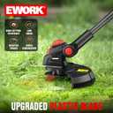 EWORK 2-in-1 Cordless Weed Wacker & Edger, 20V Lightweight Weed Eater, 10 inches