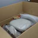 COLAMY Wooden Dining Chairs Set of 2, Modern Fabric Upholstered Kitchen Side Chairs, Farmhouse Dining Room Chair with Foot Pegs, Beige 