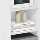 Furinno Luder 3-Tier Open Shelf Bookcase, White, 3-Tier, 9.3 x 16 x 31.4