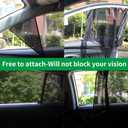 Ovege Car Window Shades Magnetic 2pcs Universal Car Window Screen Mesh Side Window Sun Shade Automotive Window Sunshades for Driver Passenger (Front Seat 2pcs-)