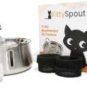 The Kittyspout - Fuente de agua para gatos de acero inoxidable 2.0, 4L/135oz
