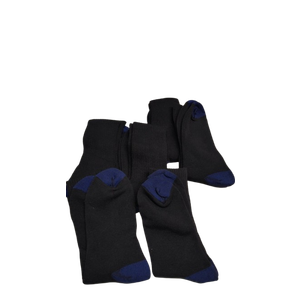 Men's Socks, 6 Pairs, Black, Warm, OneSize