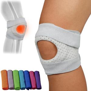 Knee Brace for Knee Pain Relief Adjustable Compression Support with Open Patella Gel Pad & Dual Side Stabilizers, Breathable Sleeve for Meniscus Tear, ACL PCL, Arthritis, Running, Workout, Large