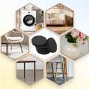 2 x 240 Pcs Foam Dots, Small Furniture Pads Self-Adhesive EVA Thin Felt Pads for Desks Drawers Vases Photo Frames Cabinets Doors Candlesticks - Black (0.78")