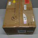 Furnulem 5-Tier Corner Shelf, Narrow Bookshelf with 2 Storage Drawers, Tall Bookcase, Wood Display Standing Shelf Organizer Unit for Living Room, Bedroom, Metal Frame(White)