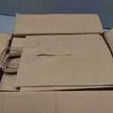 Qutuus 10x5x13 Kraft Paper Bags 100 Pcs Kraft Shopping Bags, Paper Gift Bags for Retail, Merchandise, Recycled Bulk Paper Sacks, Brown Paper Bags with Handles Bulk