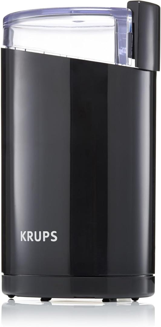 KRUPS Precision Electric Coffee Grinders: 3 oz Capacity, 200W Motor, Stainless Steel Blades for Uniform Grinding of Coffee Beans, Herbs, Nuts, and Spice Grinder (Black)