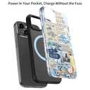 3 x LUMARKE for iPhone 15 Plus Case,Trendy Flower Cover,Wireless Charging