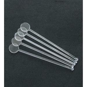 Brccee AC 100PCS 7 Inches Cocktail Swizzle Sticks, Disposable Plastic Drink Stirrers Plastic Coffee Whiskey Beverage Stirrers (Transparent)