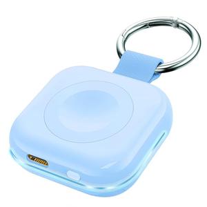 HUOTO Charging Adapter, 1200mAh Battery Powered Portable Wireless Charger for Apple Watch Series 9/8/7/6/SE/5/4/3/2/1 Ultra, Keychain USB-C Charger, Gifts for Women Man