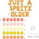 Just a Spritz Older Birthday Balloon Banner Kit Orange Letter Foil Balloons, Aperol Spritz Theme Party Decoration, 21st 30th Birthday Supplies