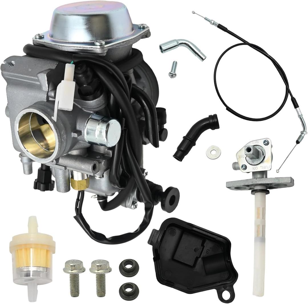 TRX350 Carburetor Replacement for Honda ATC250 TRX300 TRX350 TRX400 TRX450 350FMTE 2000-2006, 16100-HA0-305 16100-HM3-L01 16100-HN5-M41