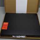 Deep Floating Wall Shelves - 4 Sets of 12 Inch Wide Black Wood Shelves for Bathroom, Bedroom, Kitchen, Living Room