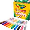 Crayola Broad Line Markers, Classic Colors 10 Each, 10 Count (Pack of 1)