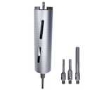 3 inch Diamond Dry Core Drill Bit, 10" Drilling Depth, 5/8"-11 Thread for Concrete Granite Masonry Brick Block, Includes 3 Adapters SDS Plus, SDS Max and Hex (3 inch)