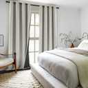 ZJDECOR Grey Full Blackout Window Curtain Panels with Gold Geo Moroccan Metallic Printed Pattern,Modern Grommet Drapes for Bedroom,Thermal Insulated Window Treatment,52" Wx84 L(Pack of 2),Grey/Gold