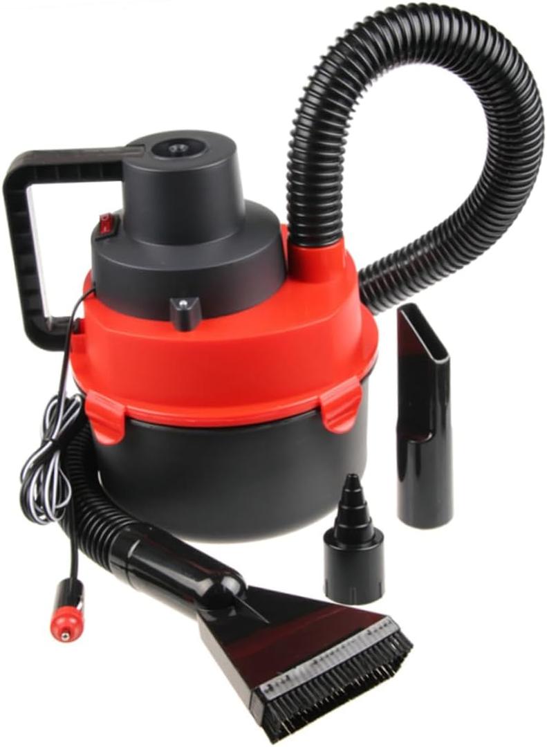 12v Handheld Compact Lightweight Car Vacuum Cleaner Wet Dry Duster for Car Portable Auto Vacuum Flashlight Cordless Stick