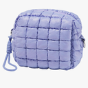 Quilted Makeup Bag Puffy Cosmetic Bag Cute Puffer Travel Toiletry Bag for Women, Small Makeup Pouch for Purse Quilted Cosmetic Pouch for Essentials Toiletries, Gift for Women, Girls