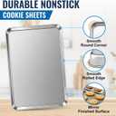 Stainless Steel Baking Sheet, Extra Large 20 x 14 Inch Heavy Duty Stainless Steel Cookie Sheet, Commercial Grade Nonstick Non-Toxic Baking Pan, Oven Tray for Roasting & Baking, Dishwasher Safe