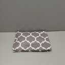 Smiry Rectangle Picnic Table Cover, Waterproof Elastic Fitted Camping Tablecloths for 6 Foot Tables, Wipeable Flannel Backed Vinyl Tablecloth Protector for Indoor, Outdoor (Grey, 30x72 Inches) 