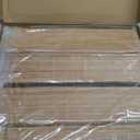 Set of 24 Bamboo Placemats 15.8x12 Inch Sushi Rolling Mat Japanese Style Wicker Placemats Washable Heat Resistant Table Mats for Dinner Kitchen Wedding Party(Bamboo Color)