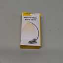 Glocusent Willow Book Light for Reading in Bed, 10LED Bright Reading Light, 3 Colors & 3 Brightness, Rechargeable Book Light Lasts for 80hr, Lightweight Clip on Book Light, Perfect for Book Lovers (Black)