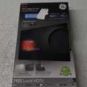 GE Ultra Edge Indoor TV Antenna, 50 Mile Range, Home Decor, Digital, HDTV Antenna, Smart TV Compatible, 4K 1080P VHF UHF, 6ft Coaxial Cable, Amplifier, Signal Booster, 33678