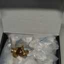 Asidrama 10 Pack Champagne Bronze Cabinet Knobs Kitchen Cabinet Pulls Champagne Zinc Hardware for Dresser Drawers