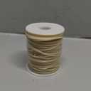 PH PandaHall Pandahall 54.68 Yards/Roll 2mm Hollow Pipe Tubuing Rubber Cord with 1mm Hole Solid Tube Plasic Spool (Tan)