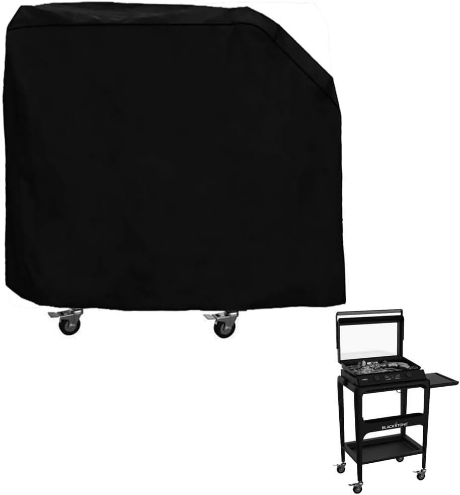 Griddle Cover for Blackstone E-Series 2-Burner 22" Electric Tabletop Griddle with Prep Cart- 600D Grill Cover for Blackstone E Series 22 Electric Griddle, Heavy Duty & Waterproof Outdoor (8003)