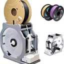 Electric 3D Filament Respooler, 3D Industrial Filament Respooler Machine, Automatic Spool Winder Machine with Smart Start & Stop, Adjustable Tension Control, Wrap Neatly Without Tangling