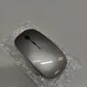 Mouse for Laptop Wireless Bluetooth - MacBook Air Mac Pro PC iPad Optical Rechargeable Silent Mouse with Jiggler Dual Mode Switch Bluetooth 5.2/3.0 and 2.4GHz USB-A and Type-C Receiver Gray