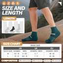 6 Pairs Merino Wool Ankle Running Hiking Socks Compression Support Breathable Thick Cushion No Show Socks for Women Men (Medium)