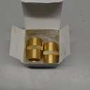 2 Pieces Brass Pipe Fitting 3/4 x 3/4 Inch NPT Brass Hex Nipple Male Pipe Adapter, Straight Connector Fitting