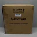 Summsun Outdoor Chair Cushions for Patio Furniture with Waterproof Detachable Cover, Deep Seat Couch Cushion Replacement and Backrest Pillow Set for Sectional Sofa, 25.6 x 25.6 Inch, Teal