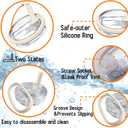 2 Pack Stanley Cup Lid Replacement 40 oz, Only for Stanley Quencher H2.0, Spill-Proof Design, High-End Anti-Fall And Heat-Resistant Material (Beige and Pink Set)