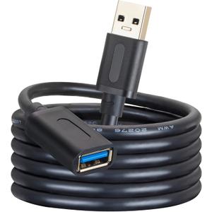 USB 3.0 Extension Cable 20Ft,USB 3.0 High Speed Extender Cord Type A Male to A Female for PlayStation, Xbox, USB Flash Drive, Card Reader, Hard Drive,Keyboard, Printer, Scanner(20Ft/6M)
