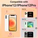 ChiCsFleur for iPhone 12 / iPhone 12 Pro Case, TPU Phone case with Camera Protection for Women Girls Teens - Orange Italian Gift Y2K Collage Coastal Evil Eye Lemon Cherry Design Beach Aesthetic