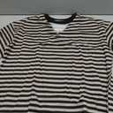 SENSERISE Striped Shirt Women Cute Short Sleeve Tops Casual Crewneck Summer Tops Oversized Tshirts Loungewear(Heather Brown, S)