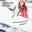 20"-2 Pack Windshield Wiper Blades Replacement For Ford F150 F250 F350 F450 F550 2008-1999 Expedition 2006-1999 Explorer 2010-2005 Mustang 2004-1999 /Chevy Blazer S10 2004-1999 +More (20"+20"(Fit U & J Hook))