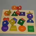 Jumlys Montessori Toys for Toddlers 1, 2, 3 Year Old, Wooden Shape Learning Puzzles for Baby 12-18-24 Months, Early Educational Toys, Perfect Christmas Birthday Gifts for Boys & Girls Age 1-3