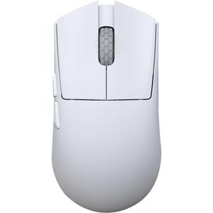 Darmoshark M3microPRO Mini Wireless Gaming Mouse,Tri-Mode 2.4G/USB-C/Bluetooth Mouse Up to 30000DPI,PAW3950 Optical Sensor Lightweight 43g,5 programmable Button,Computer Mouse for PC,Mac(White)