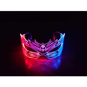Futuristic Glasses:Cool Cyberpunk Led Light Up Glasses  Futuristic Rave Style With Glow In The Dark Glasses,Led Visor 7 Colors & 2 Modes For Men