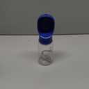 WePet Portable Dog Water Bottle, 19 OZ, Leak Proof Puppy Water Dispenser with Drinking Feeder for Pets Outdoor Walking, Hiking, Travel, Food Grade Plastic (#01 Navy Blue)