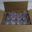 novelinks 32 oz Plastic Food Storage Jars with Metal Lids  12 Pack BPA-Free Clear Airtight Containers for Pantry, Spices, Snacks, Kitchen & Bathroom Organization  Leak-Proof Reusable Jars (Silver)