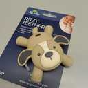 Itzy Ritzy - Ritzy Teether for Molars - Massages Sore Gums & Reaches Back Molars - Silicone Baby Teething Toy with Multiple Textures & Flexible Design - Teething Relief for 3 Months & Up (Puppy)