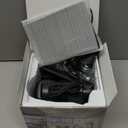 BEENOCAM Dual Lens Solar Security Cameras Wireless Outdoor, 2.4g & 5g WiFi, 360 View Pan/Tilt Home Security Camera with 6MP Color Night Vision/Motion Detection/Spotlight Alarm/2-Way Audio (Black)