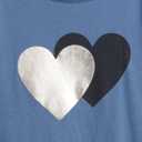 GAP Girls' Long Sleeve Graphic Tee (Blue), Size 5Y